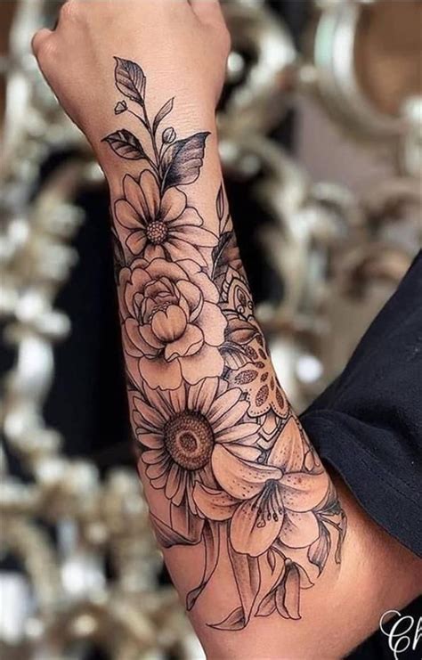 flower arm tattoos|46 Flower Tattoo Ideas For Every Floral Aesthetic .